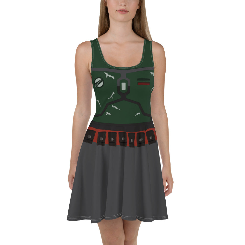 Star Wars Boba Fett Skater Character Dress