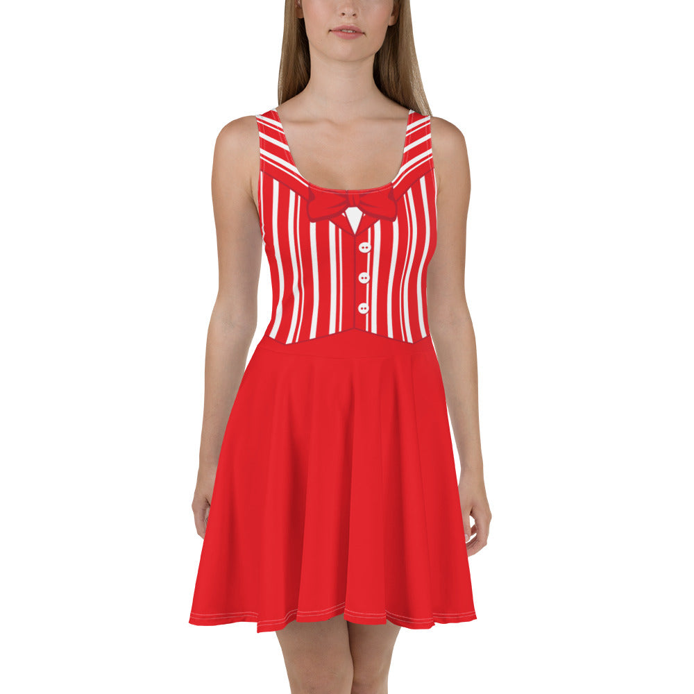 Dapper Dan Red Skater Character Dress