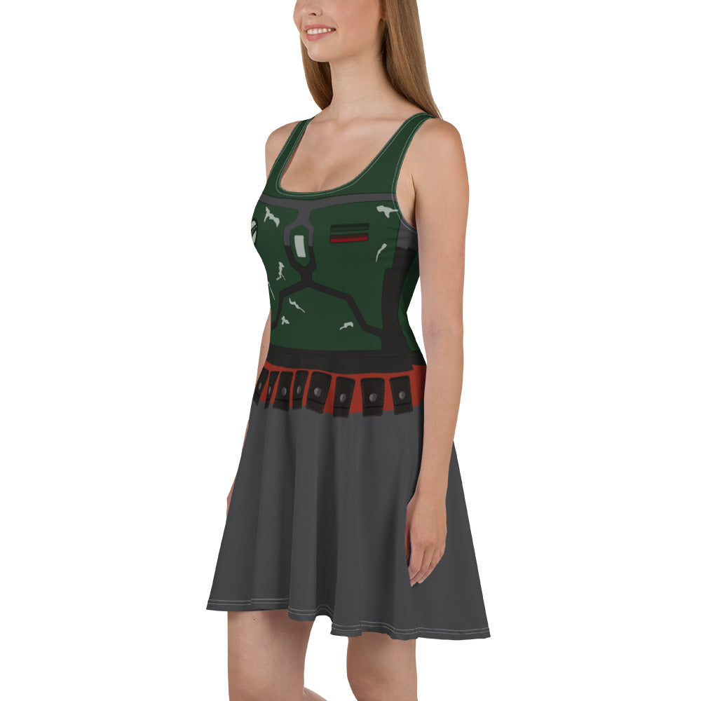 Star Wars Boba Fett Skater Character Dress