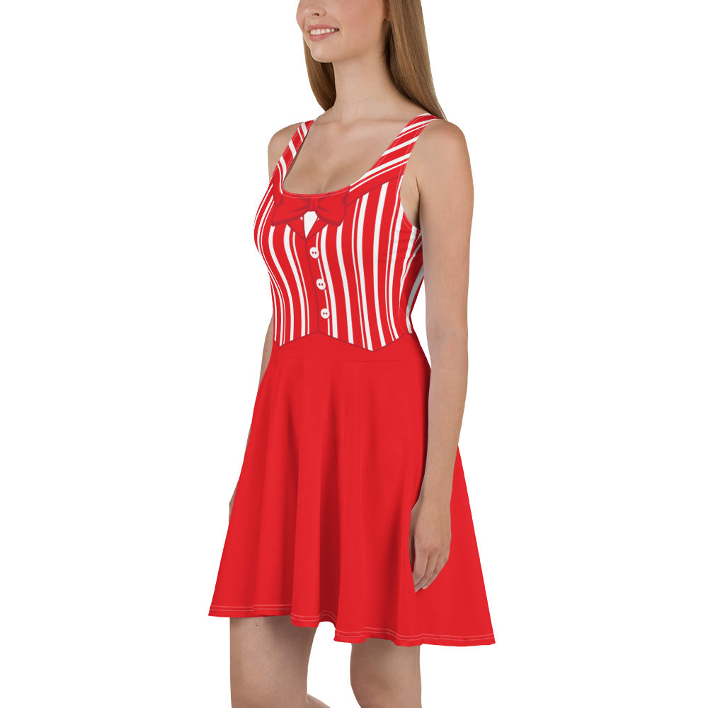 Dapper Dan Red Skater Character Dress