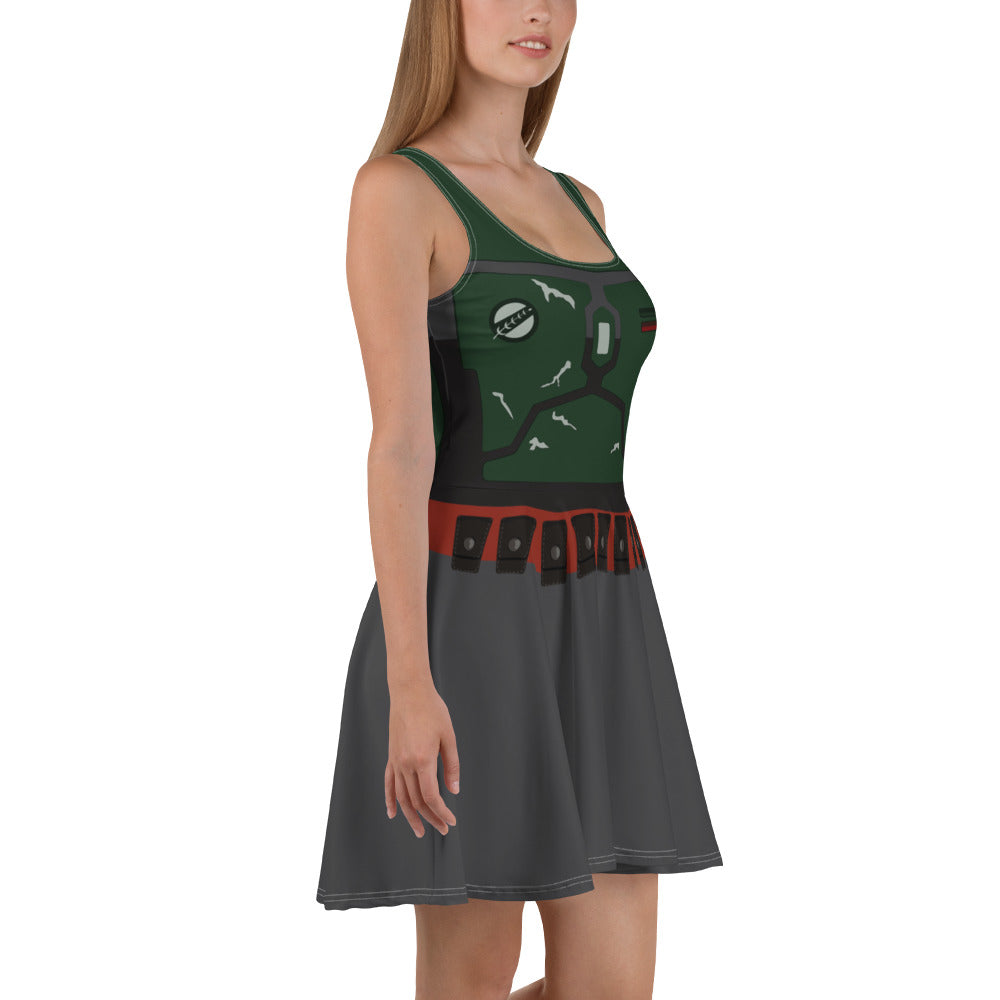 Star Wars Boba Fett Skater Character Dress