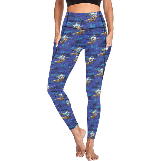 Disneyland 10K Women's Athletic Leggings Wth Pockets