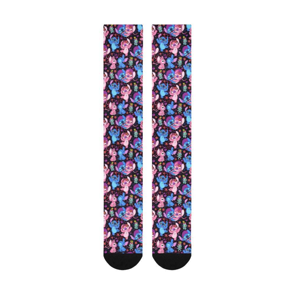 Disney Lilo And Stitch Angel Besties Over-The-Calf Socks