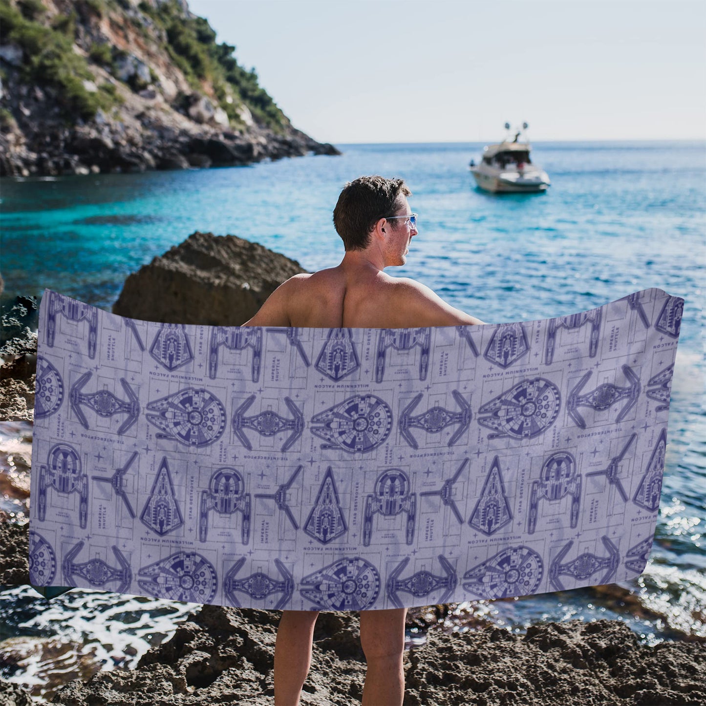 Blueprints Beach Towel