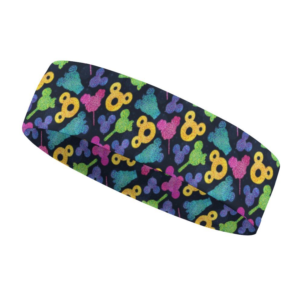 Glitter Park Snacks Sports Sweat Headband