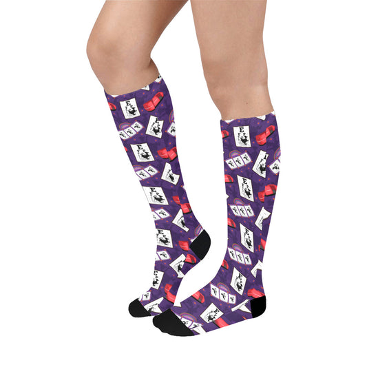 Disney Epcot Figment Imagination Over-The-Calf Socks