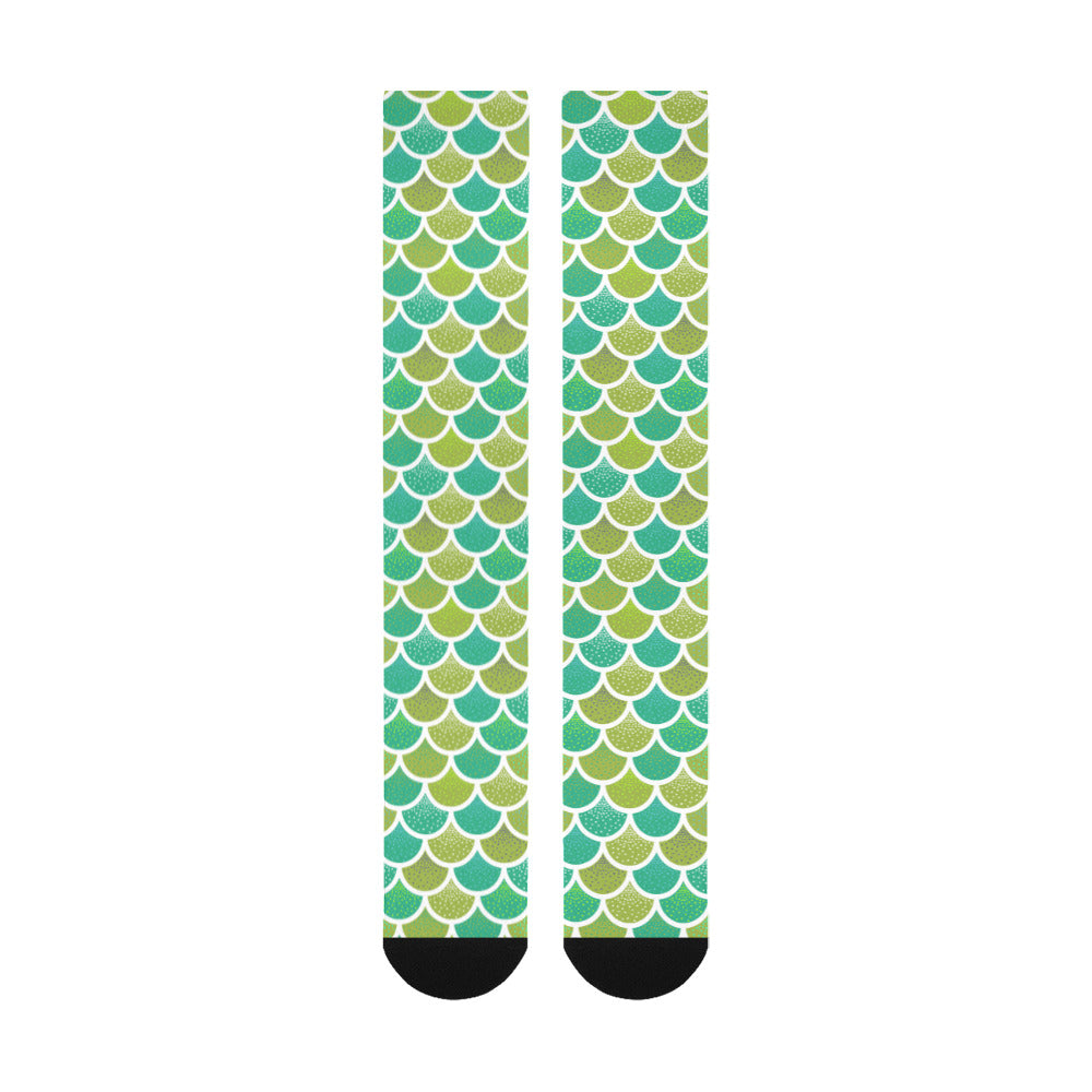 Mermaid Scales Over-The-Calf Socks