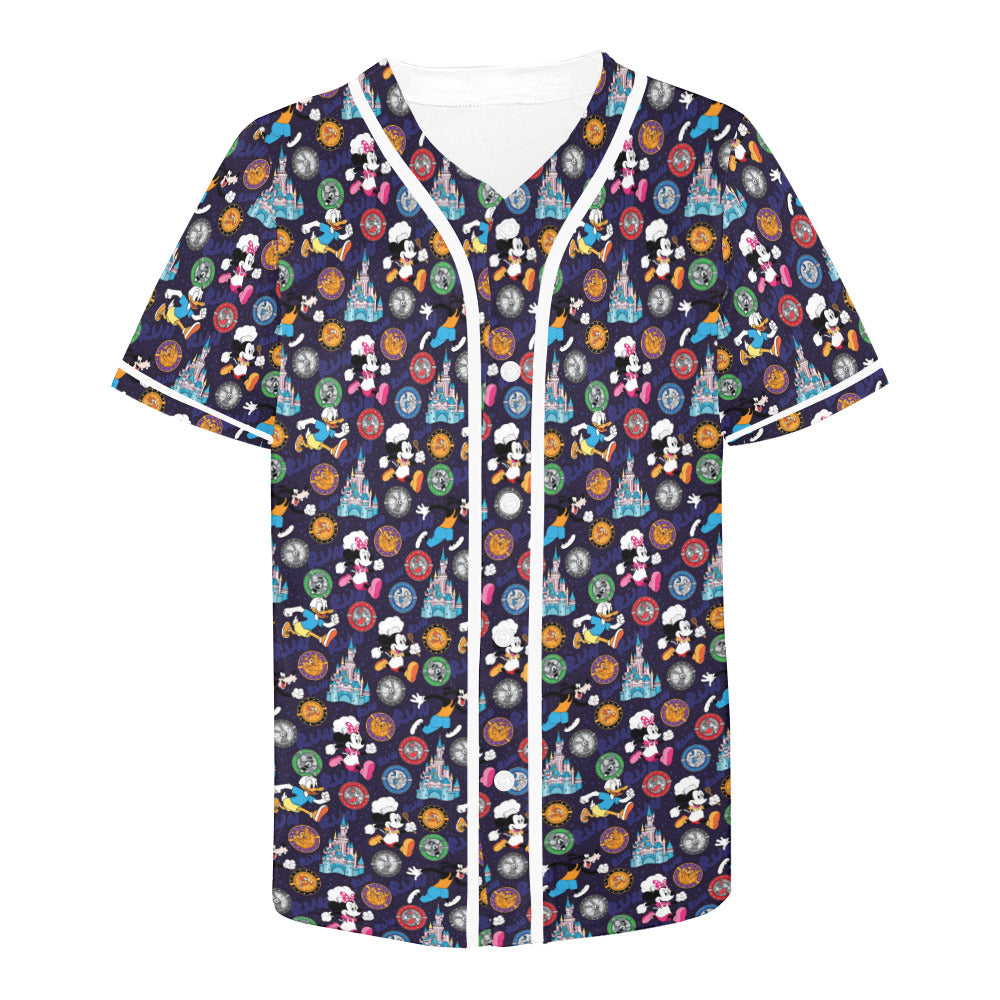 Mickey Wine And Dine Race Baseball Jersey