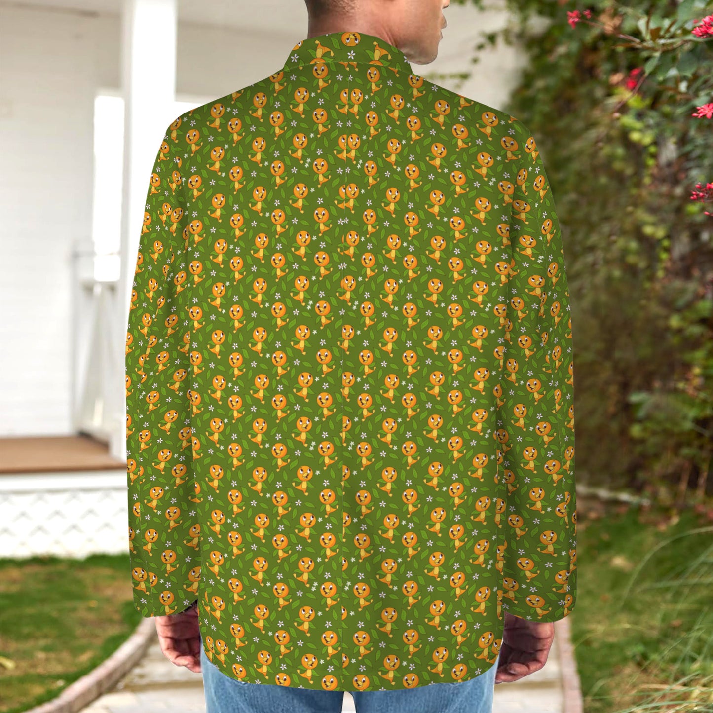 Orange Bird Men's Blazer Jacket