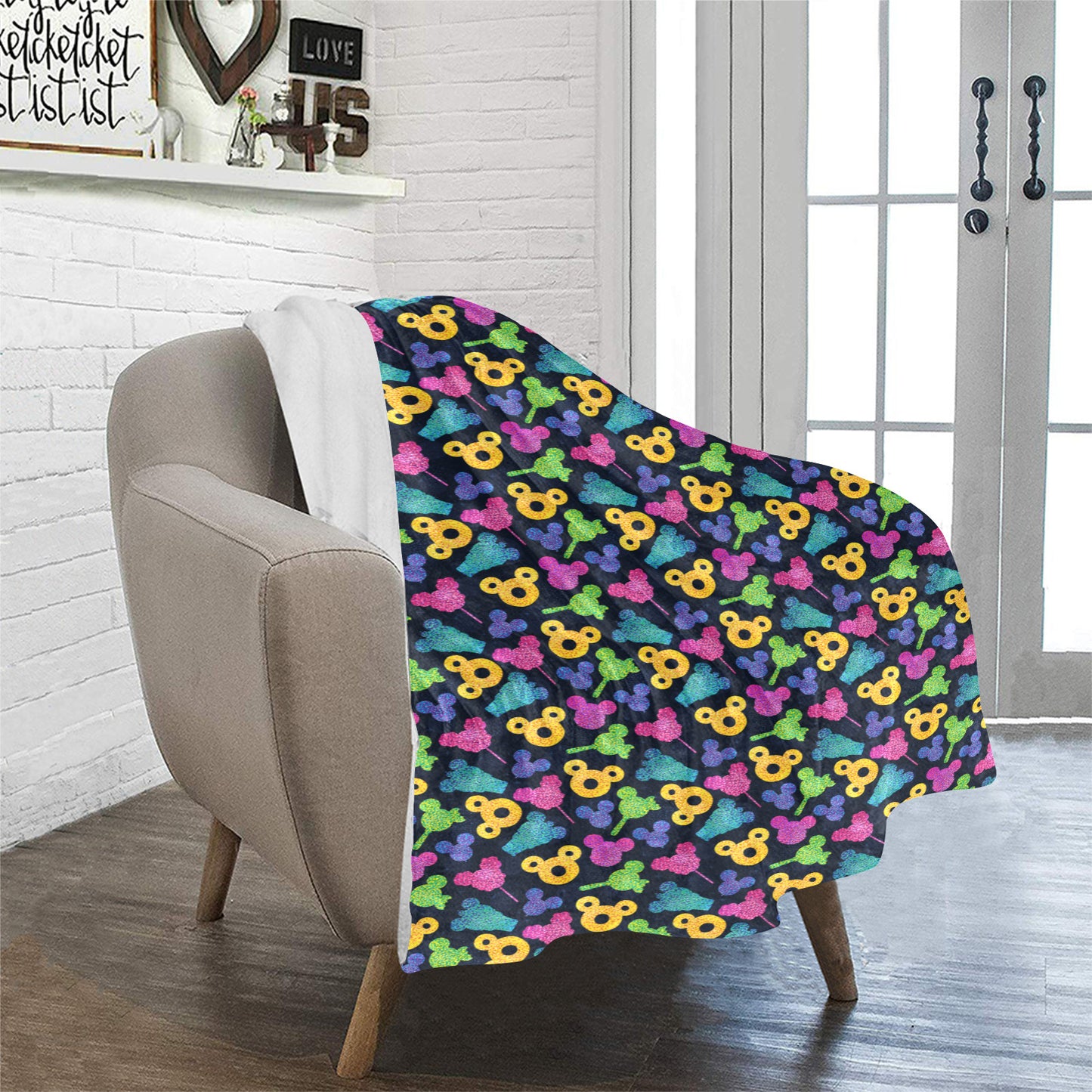 Glittery Park Snacks Ultra-Soft Micro Fleece Blanket 32"x48"