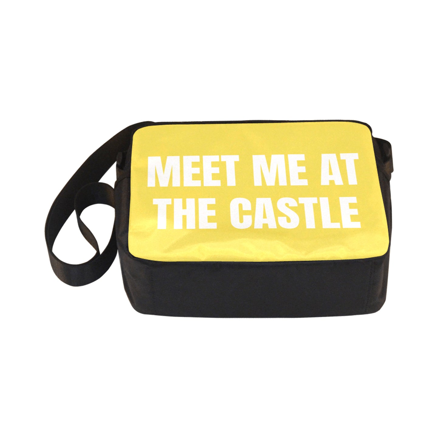 Meet Me At The Castle Yellow Classic Cross-body Nylon Bag