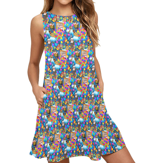 Up Favorites Sleeveless A-Line Pocket Dress