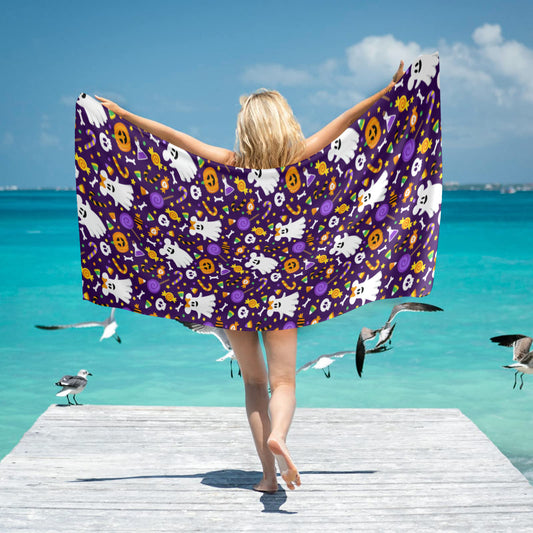 Spooky Ghosts Beach Towel