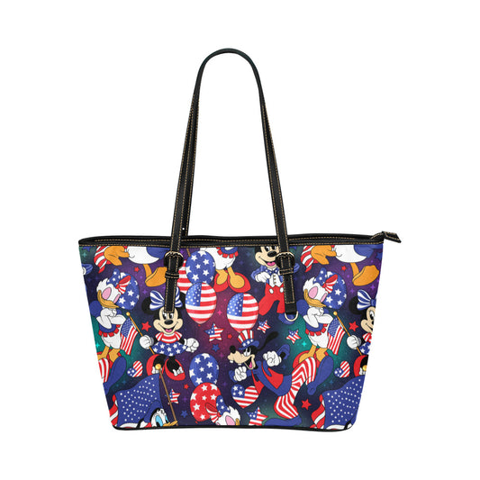 Disney America Leather Tote Bag