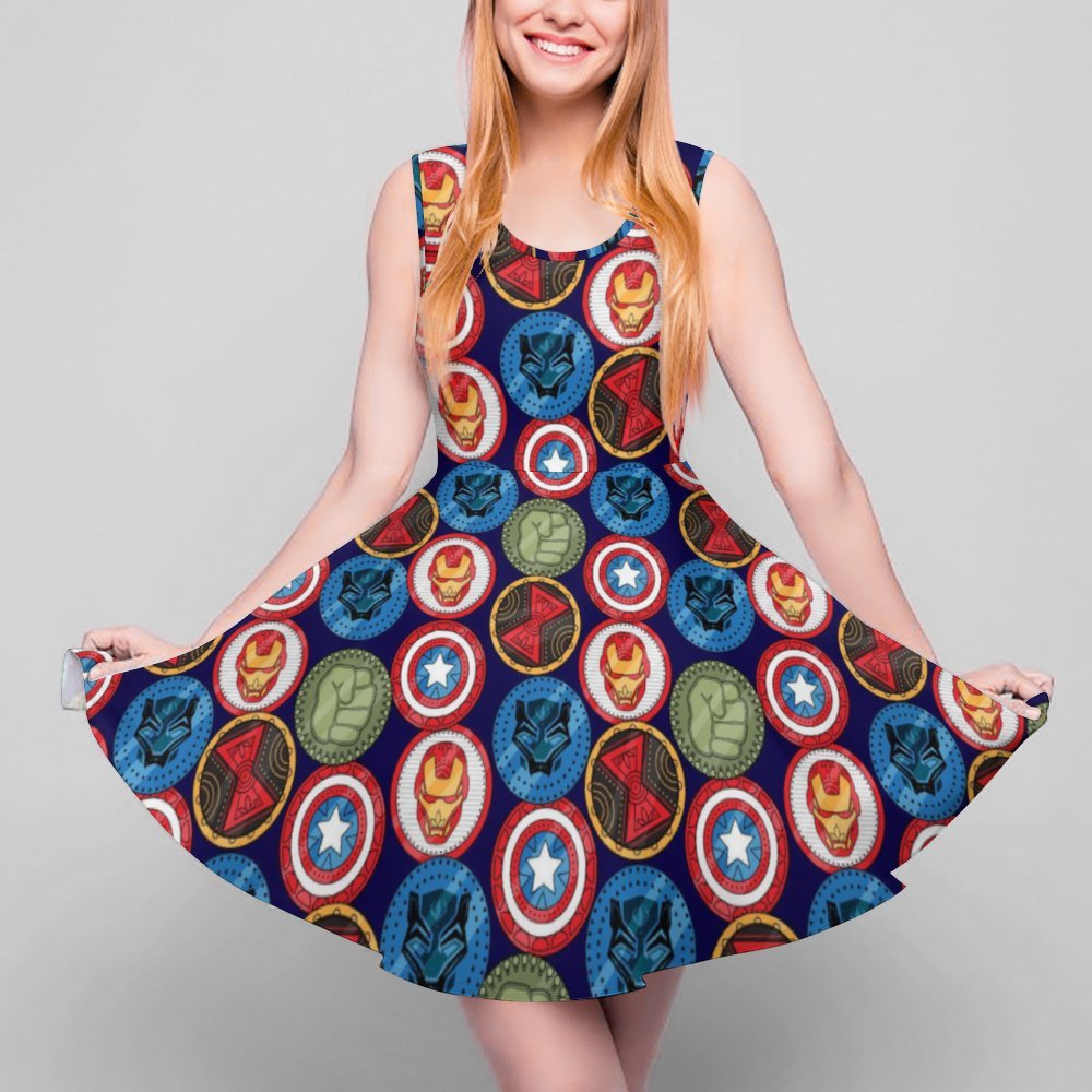 marvel skater dress Marvel by Her Universe Women of Marvel Superhero Skater Dress Medium