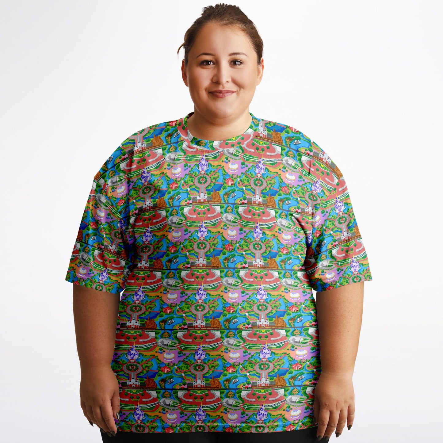 Park Map Unisex Plus-size T-Shirt