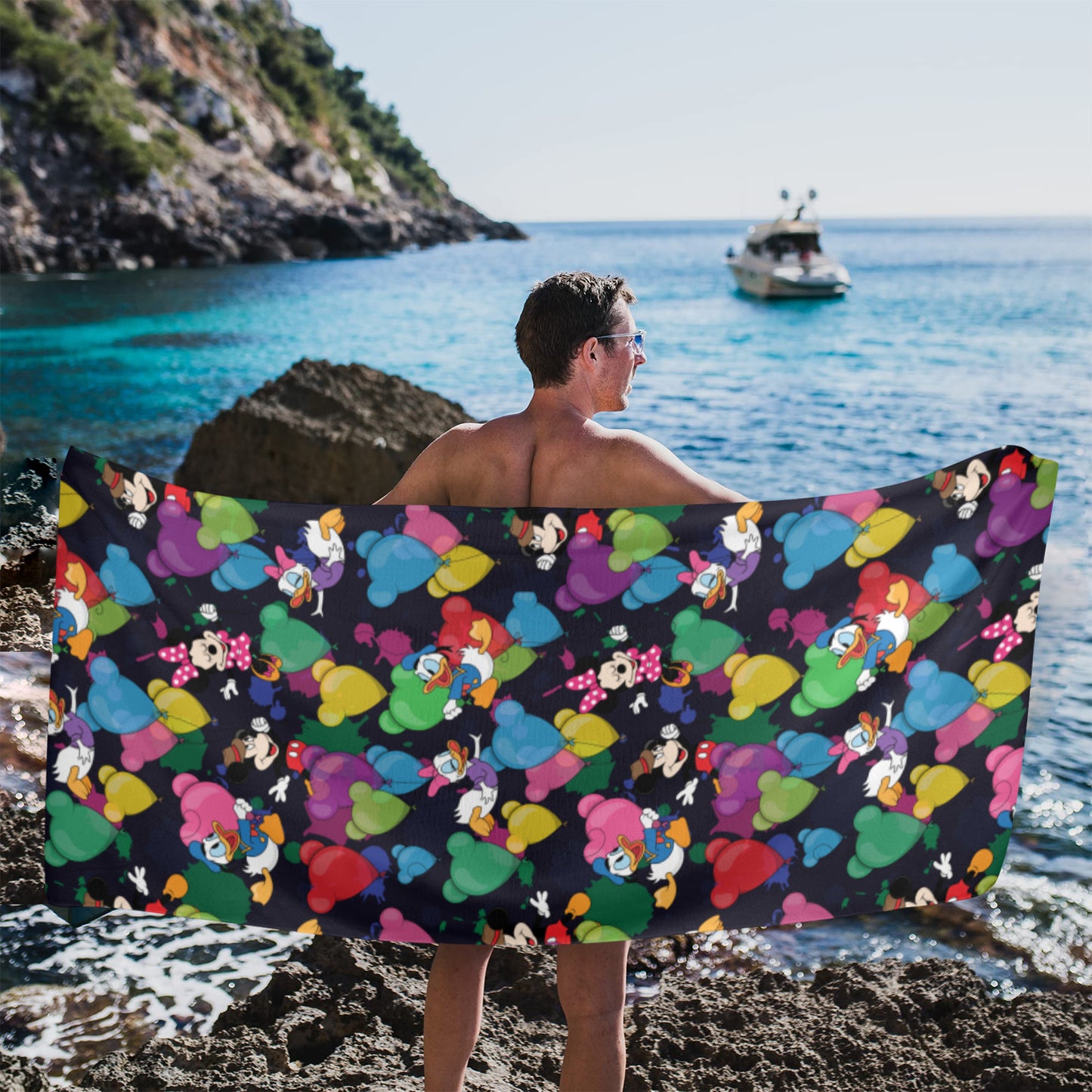 Character Balloons Beach Towel