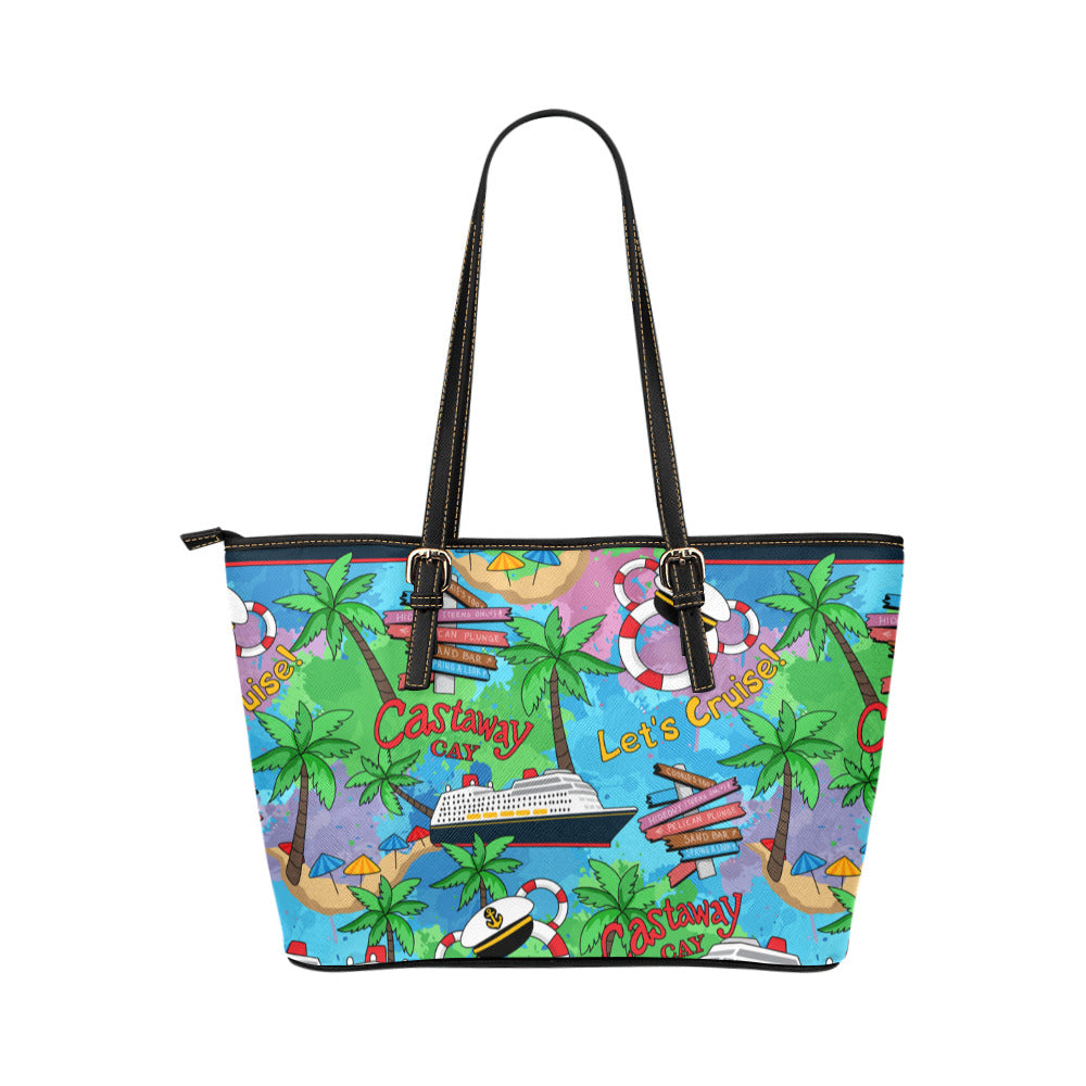 Let's Cruise Leather Tote Bag