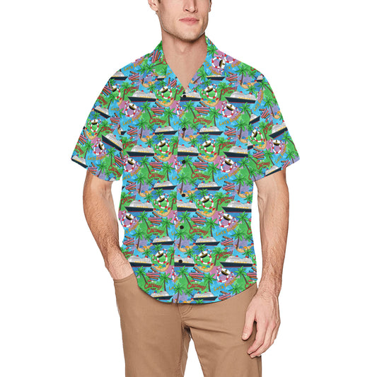 Let's Cruise Hawaiian Shirt With Chest Pocket