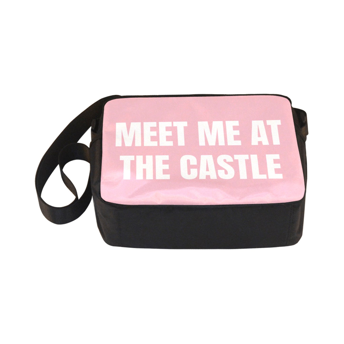 Meet Me At The Castle Light Pink Classic Cross-body Nylon Bag