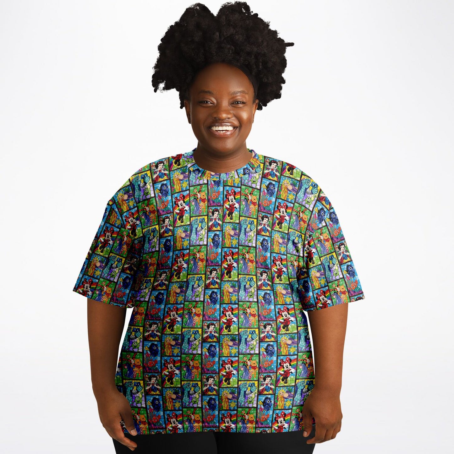 Stained Glass Characters Unisex Plus-size T-Shirt