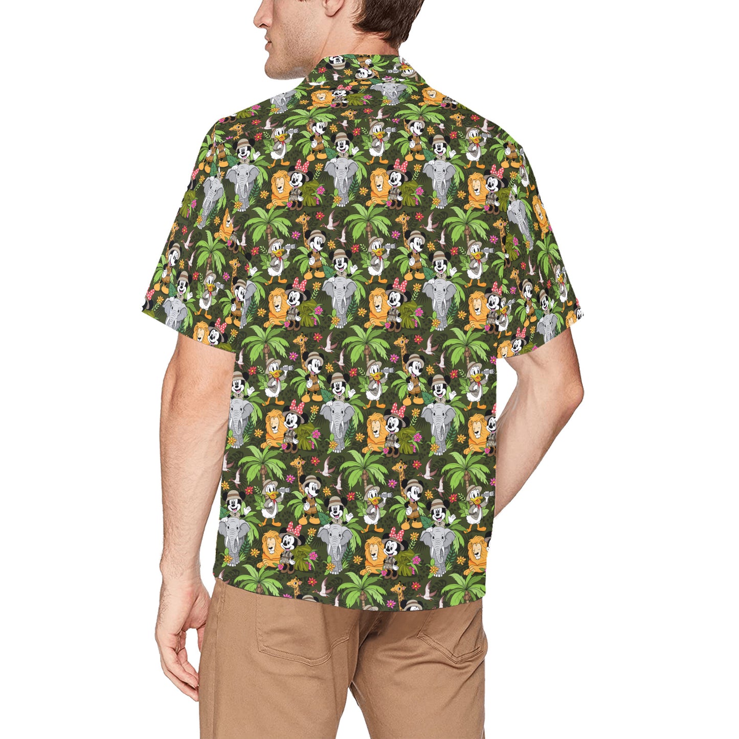 Safari Hawaiian Shirt With Chest Pocket