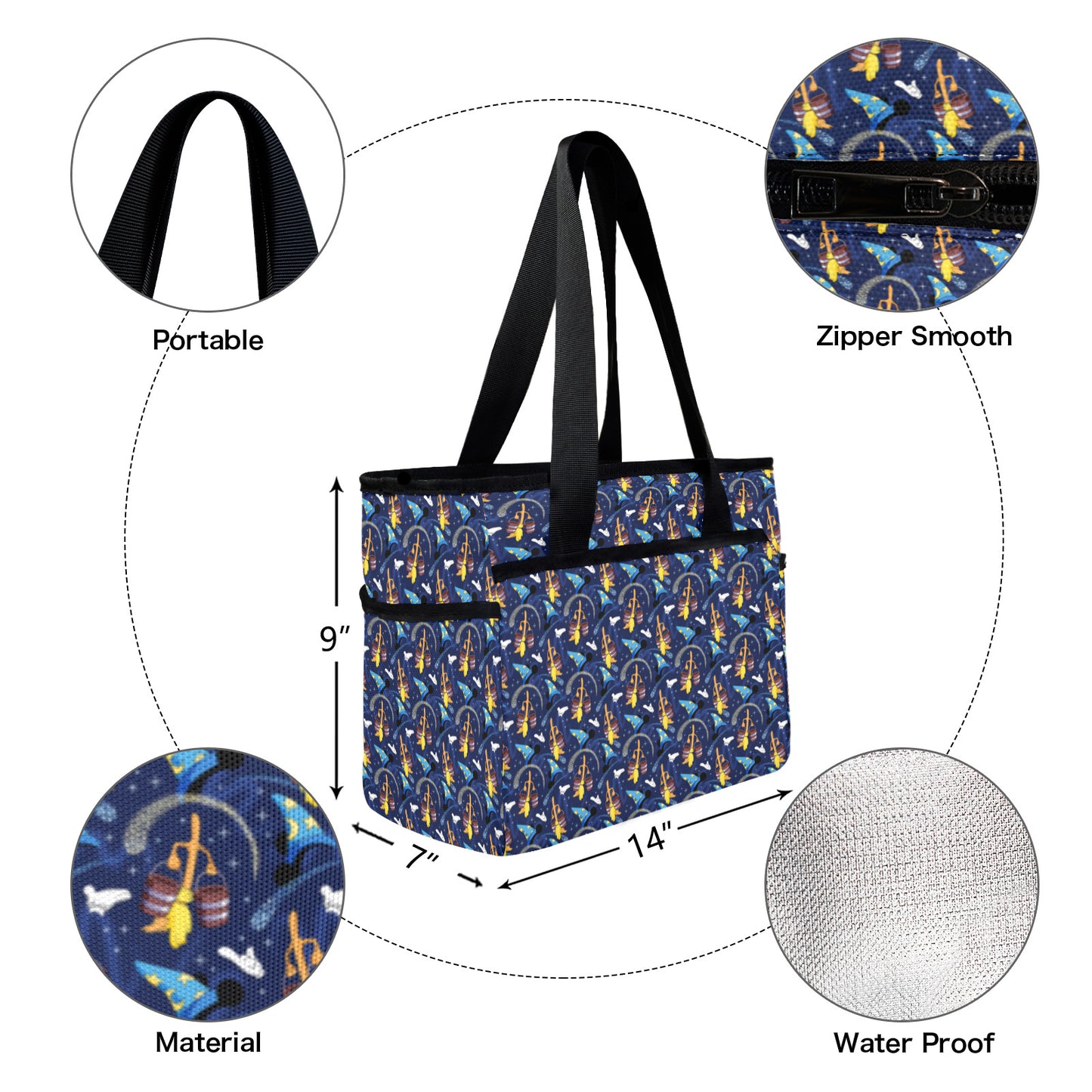 Sorcerer Large Capacity Insulated Tote Bag