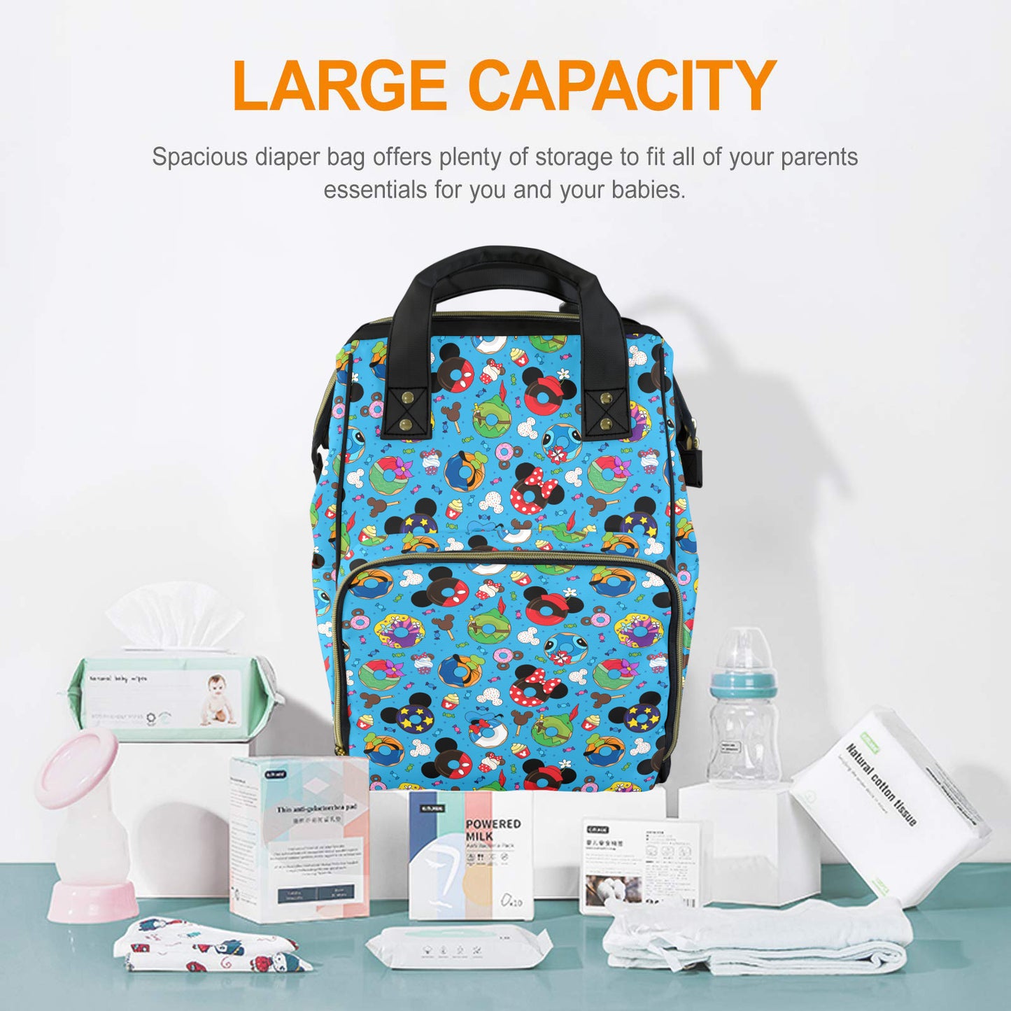 Character Donuts Multi-Function Diaper Bag