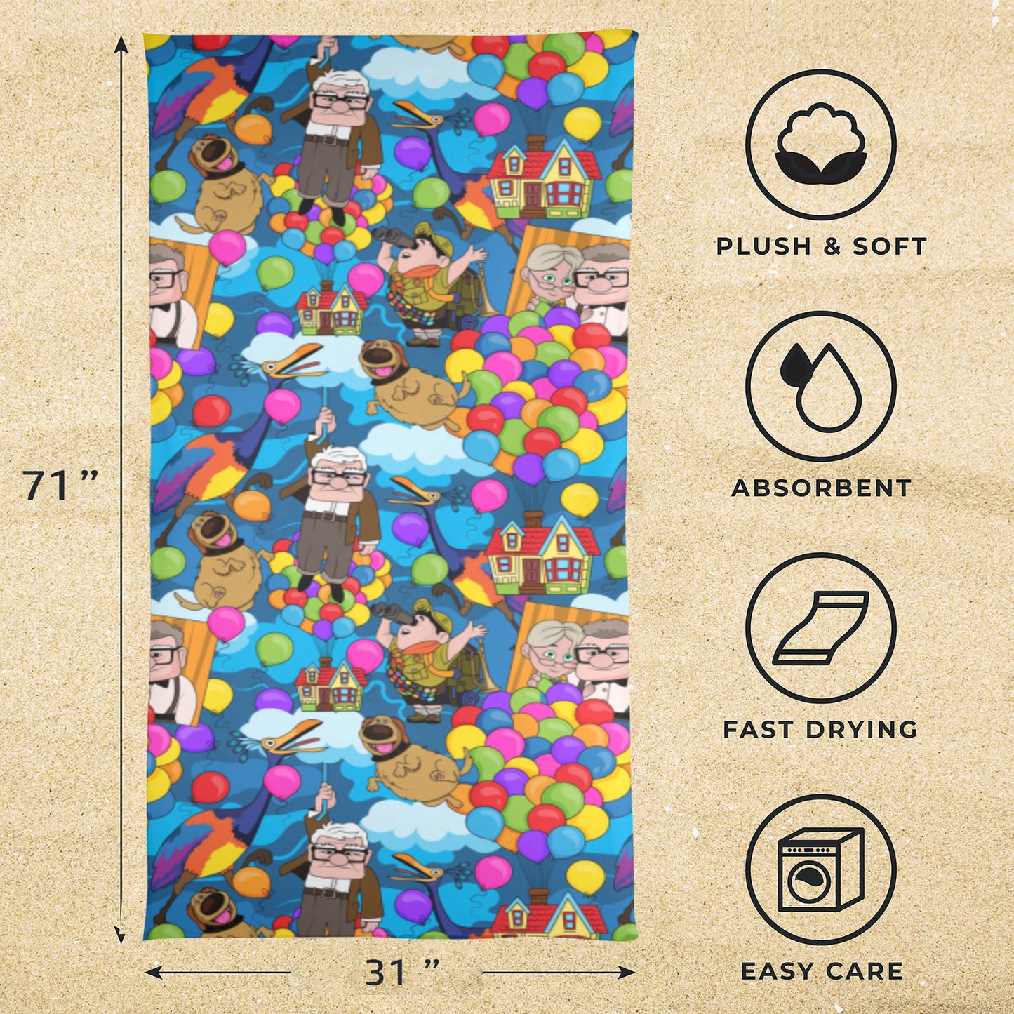 Adventure Is Out There Beach Towel