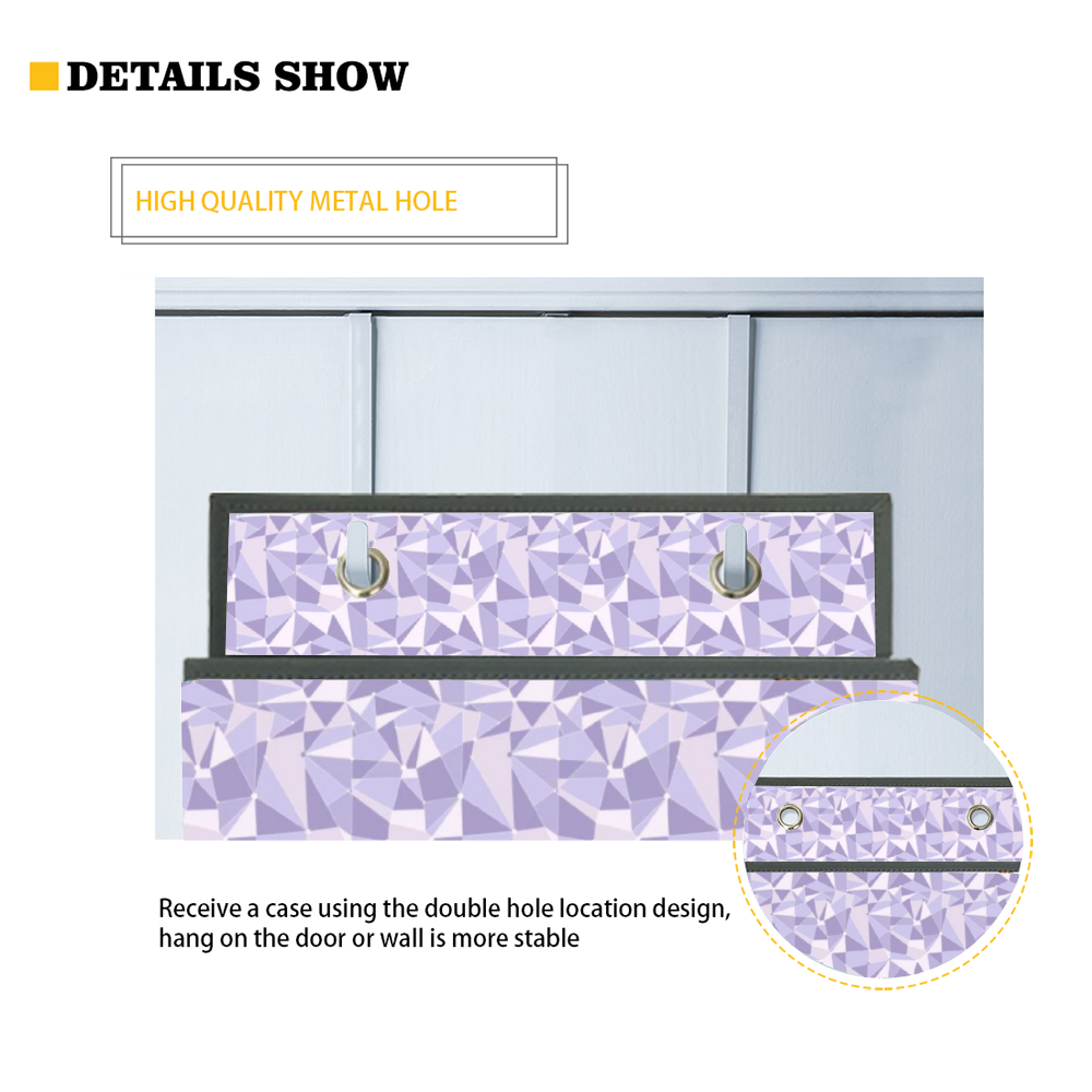 Purple Wall 4-Tier Hanging Shelf Wall Closet Storage Organizer Bags