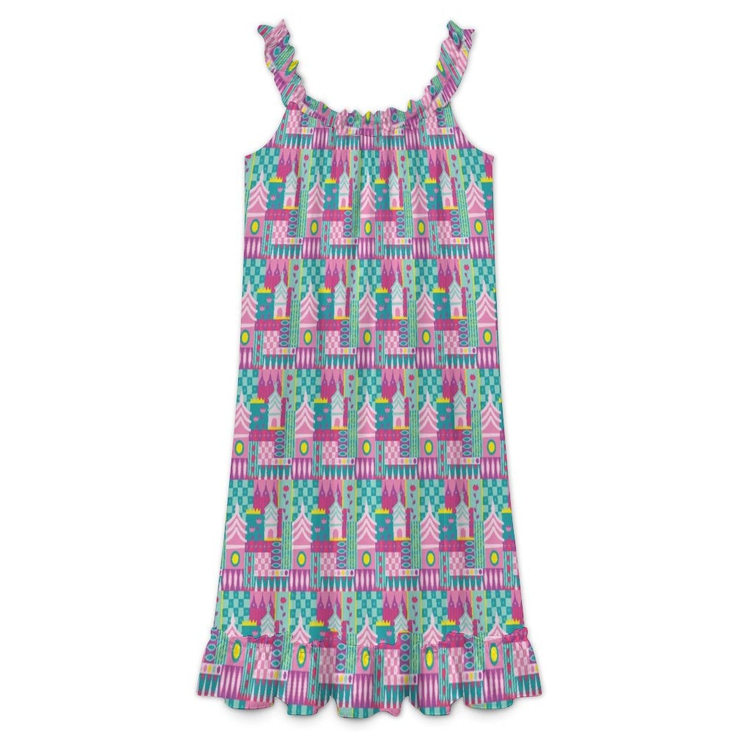 Women's Ruffled Strap Dress - Ambrie