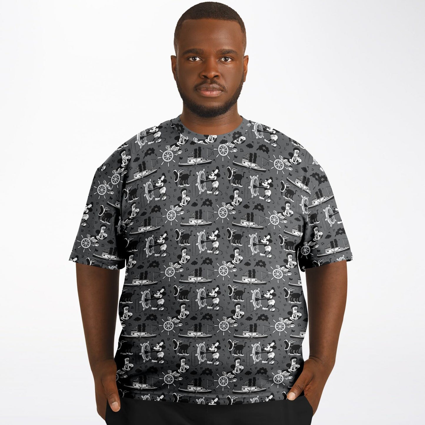 Steamboat Mickey Unisex Plus-size T-Shirt