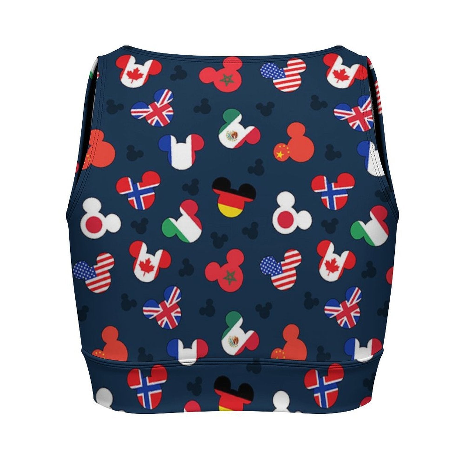 Mickey Flags Women's Yoga Zipper Vest - Ambrie
