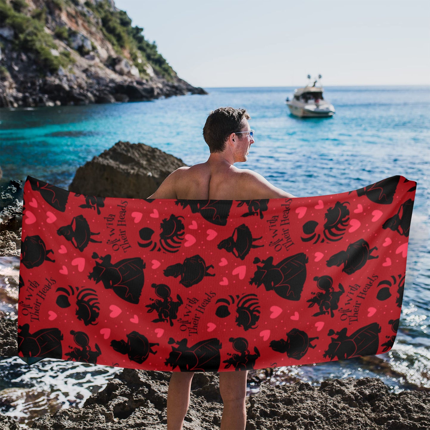 Queen Of Hearts Beach Towel