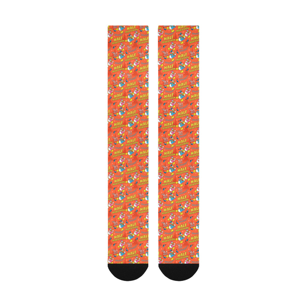 Donald And Daisy Half Marathon Over-The-Calf Socks