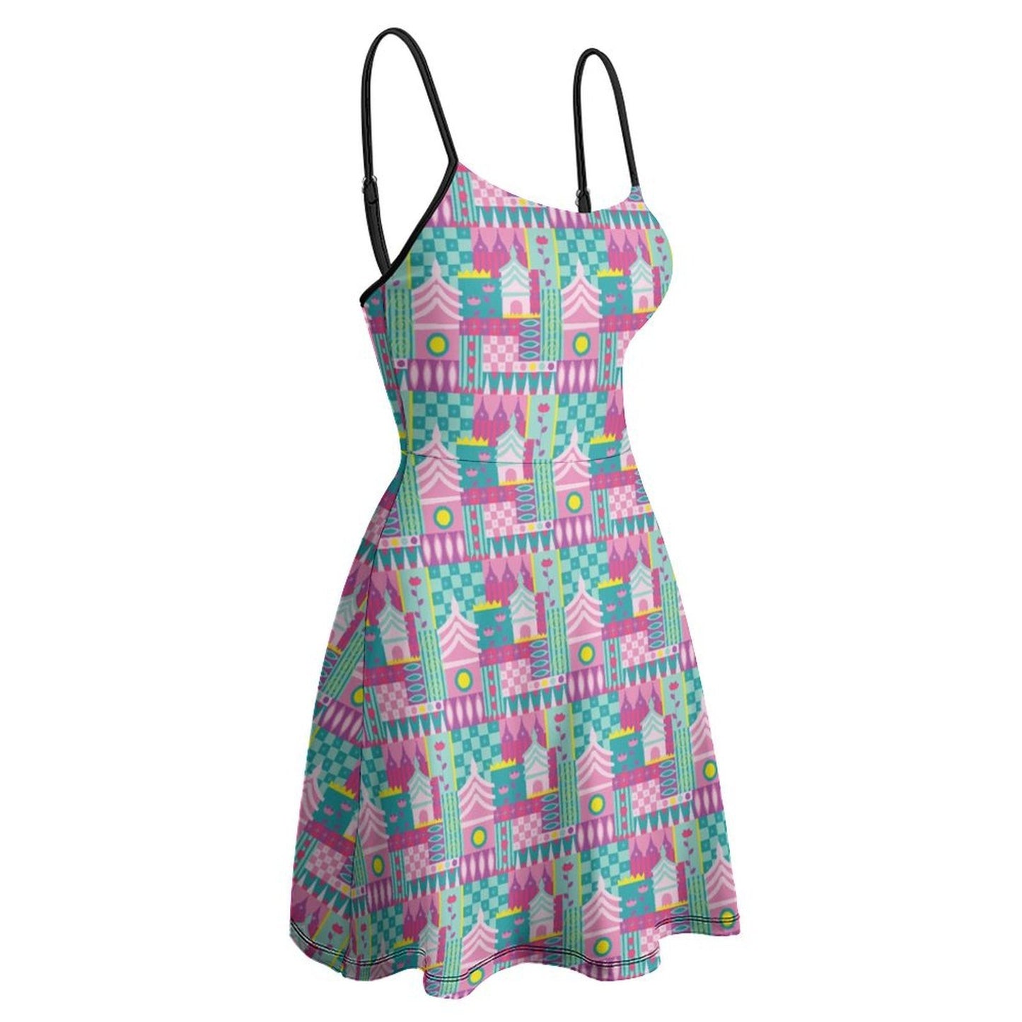 Small World Women’s Sling Short Dress - Ambrie