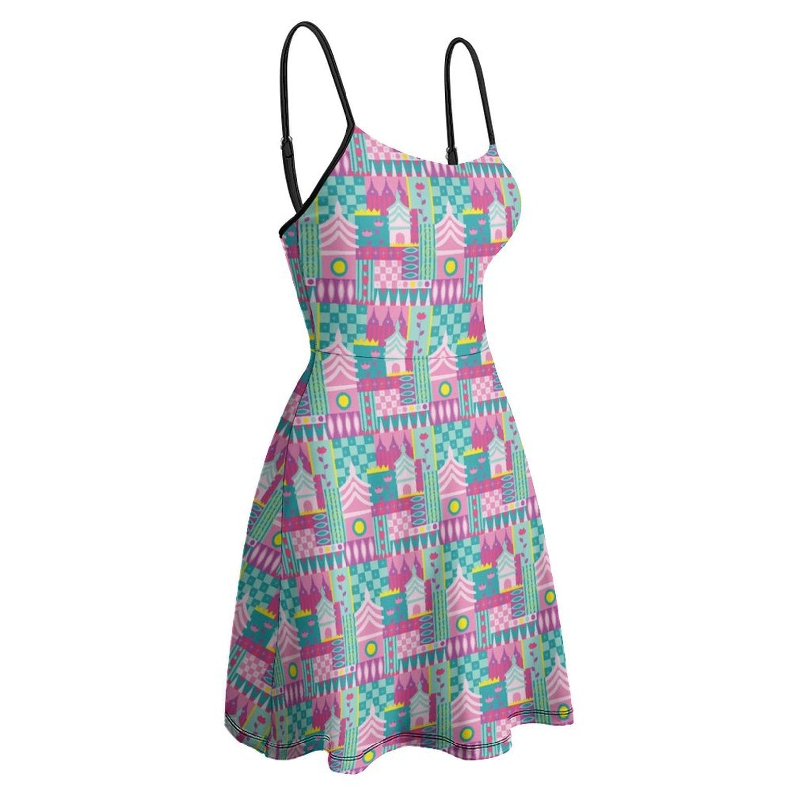 Small World Women’s Sling Short Dress - Ambrie