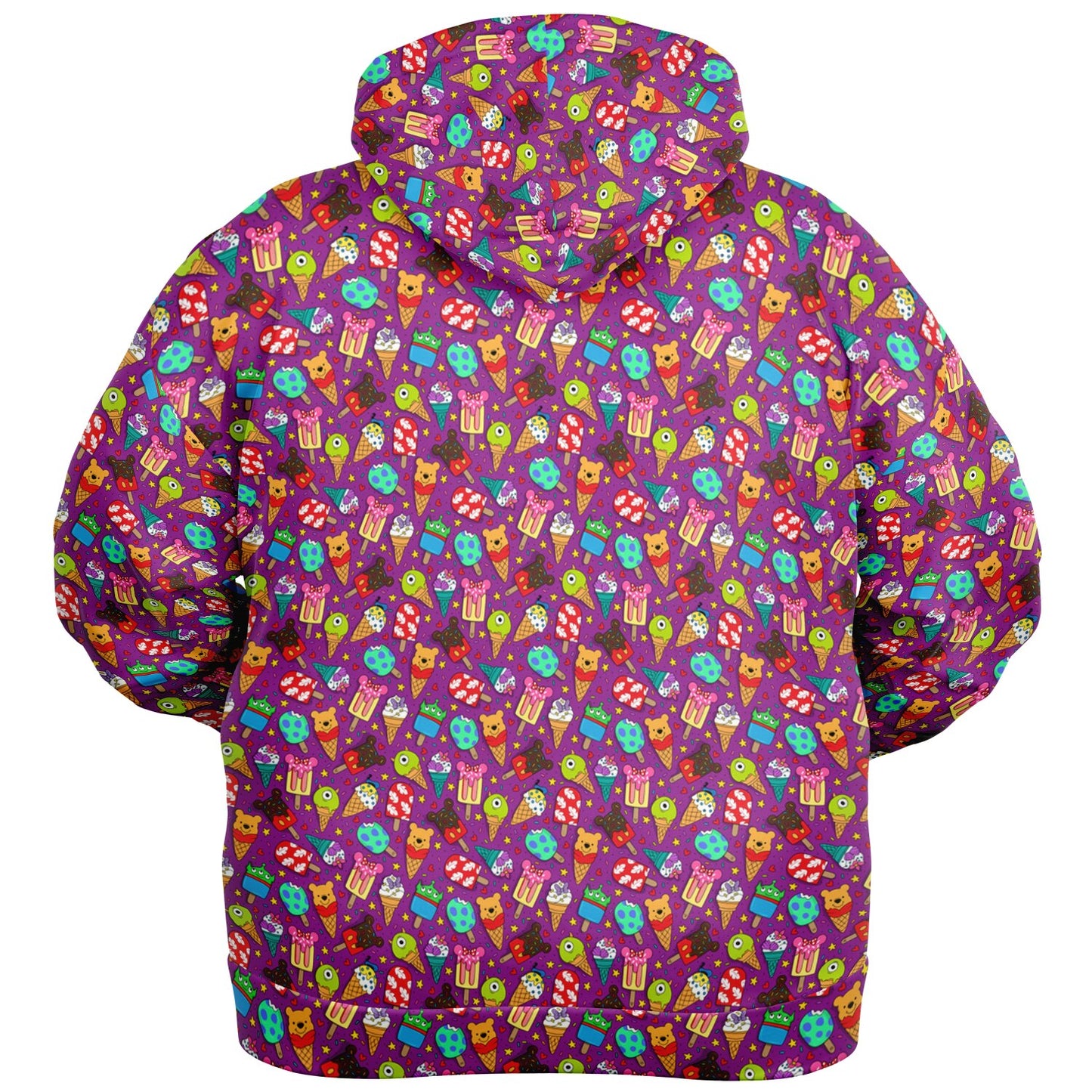 Ice Cream Plus-size Unisex Zip Hoodie