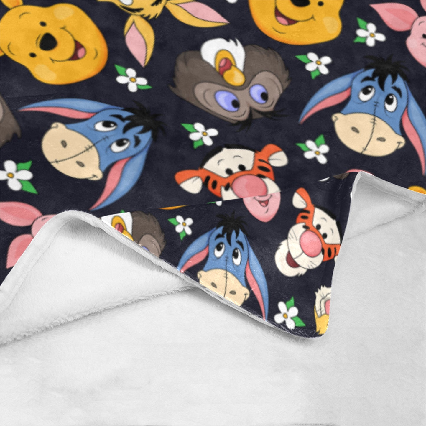 Hundred Acre Wood Friends Ultra-Soft Micro Fleece Blanket 32"x48"
