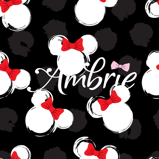 Minnie Mouse Blotches Seamless Pattern, Magical Cartoon Seamless pattern, Fabric Sublimation