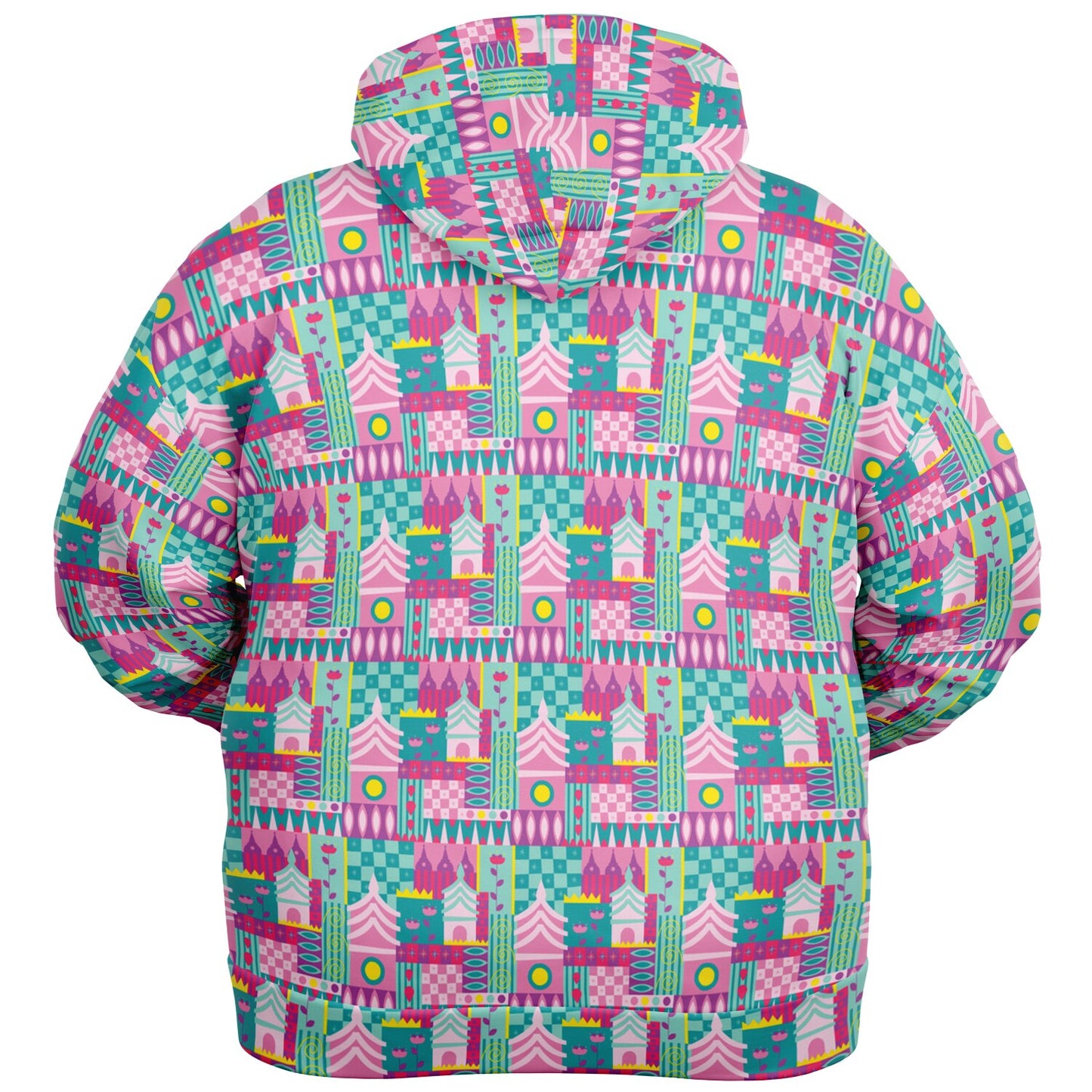 Small World Plus-size Unisex Zip Hoodie