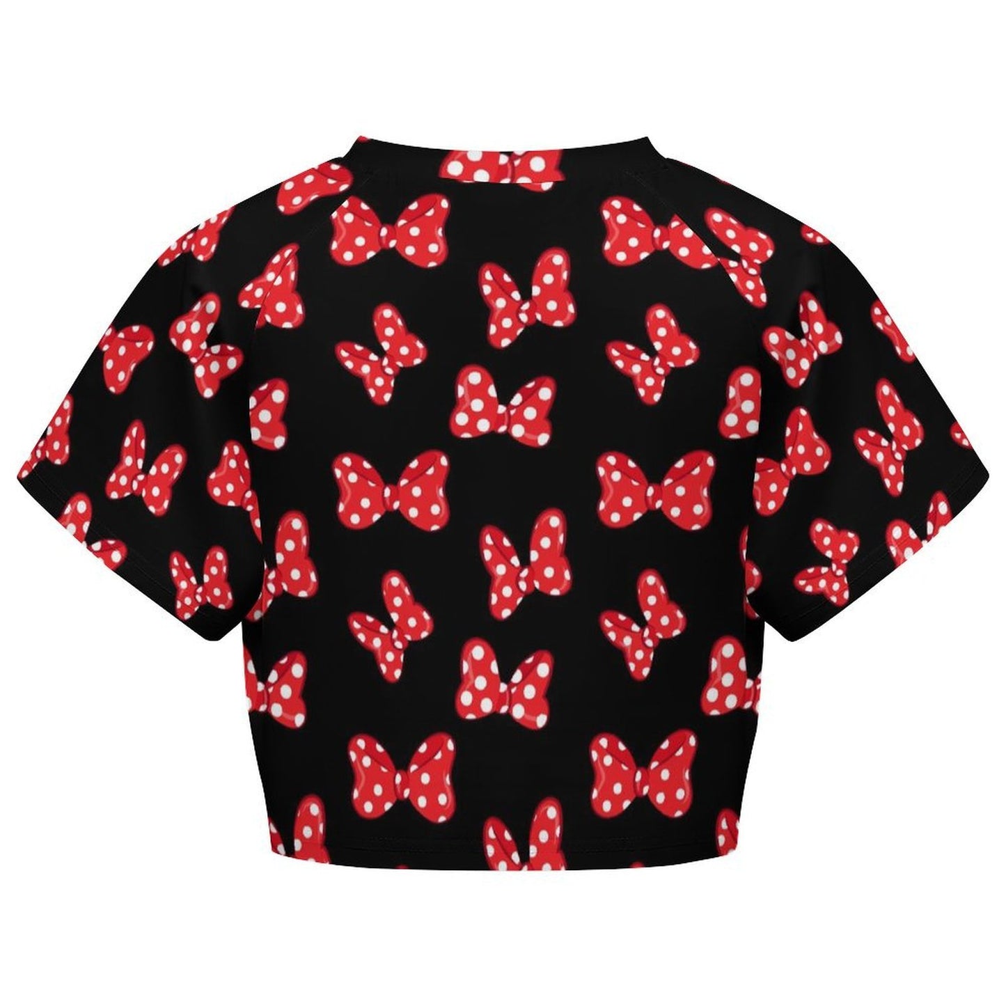 All Over Print Cropped Ralgan T-Shirt - Ambrie