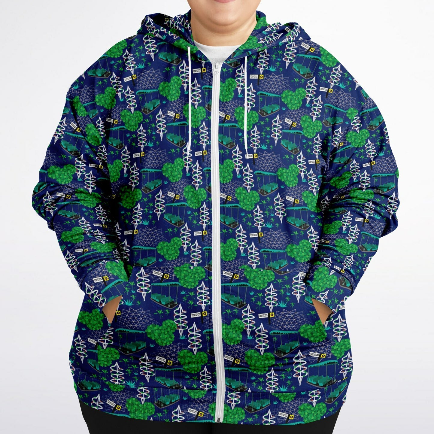 Living With The Land Plus-size Unisex Zip Hoodie