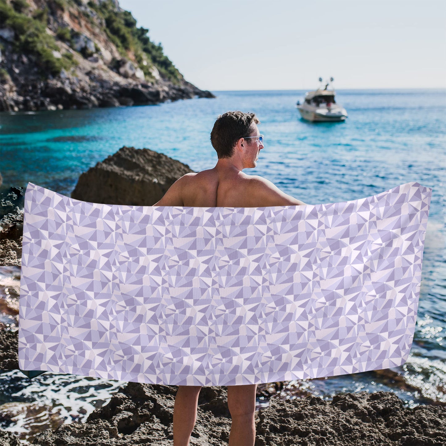 Purple Wall Beach Towel