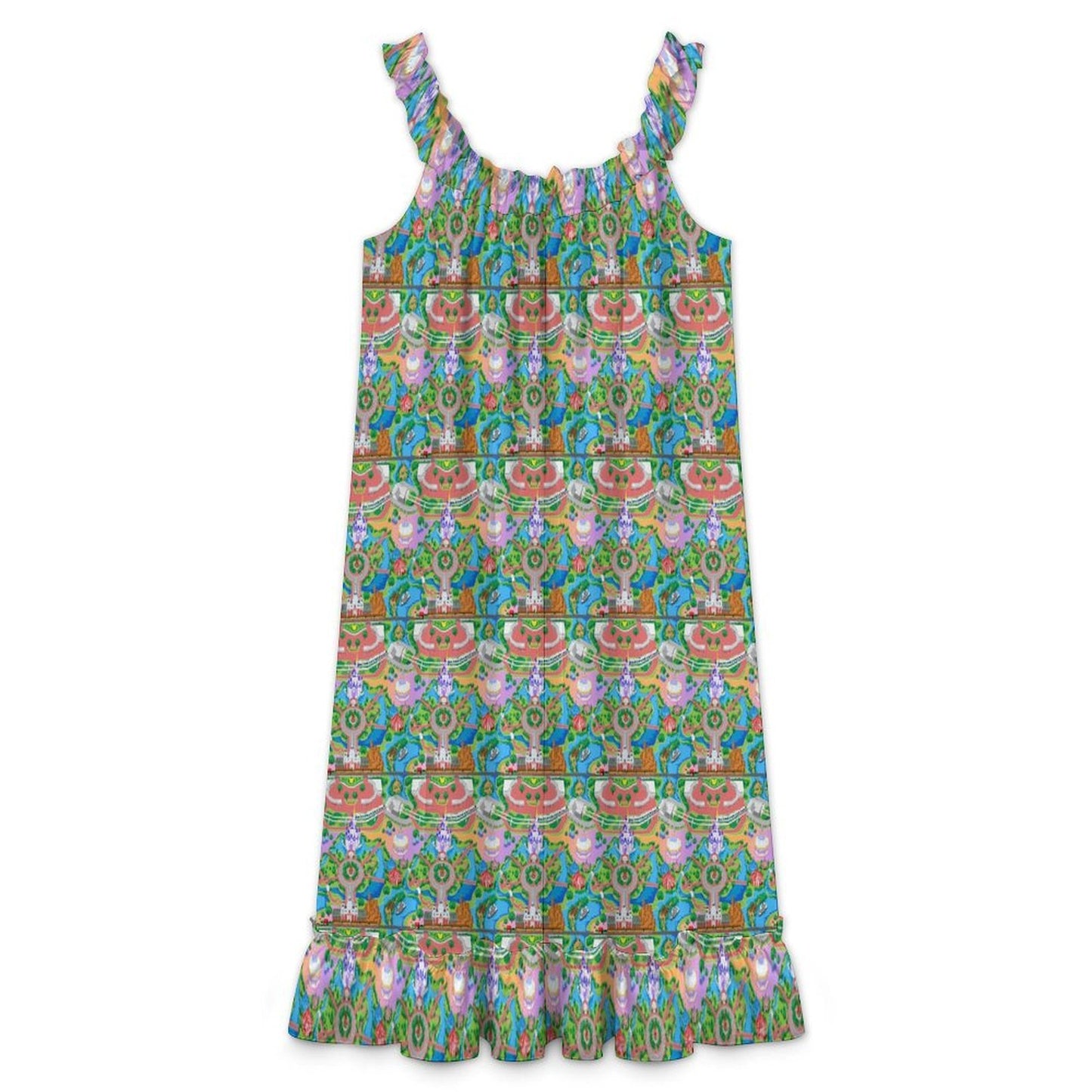 Women's Ruffled Strap Dress - Ambrie