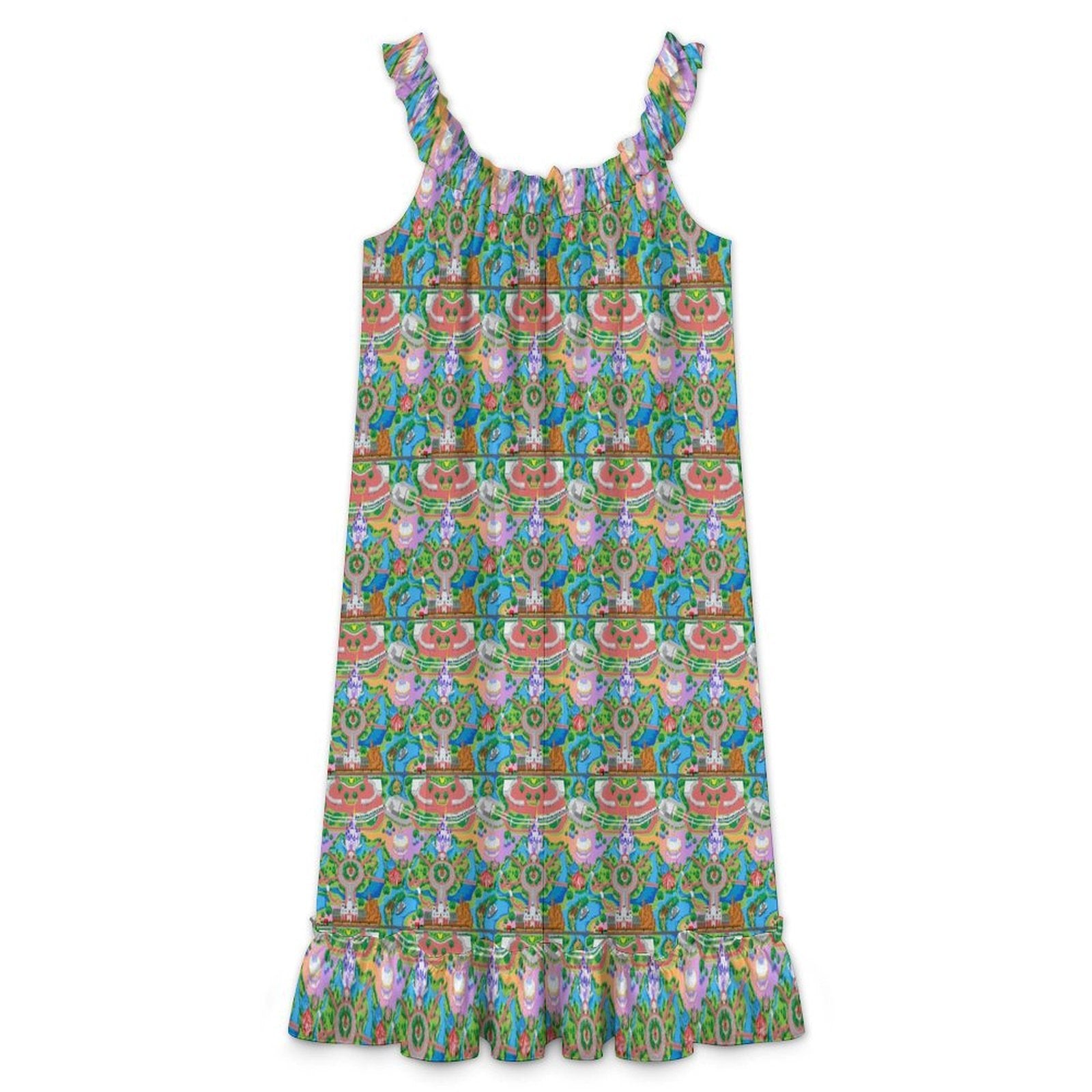 Women's Ruffled Strap Dress - Ambrie
