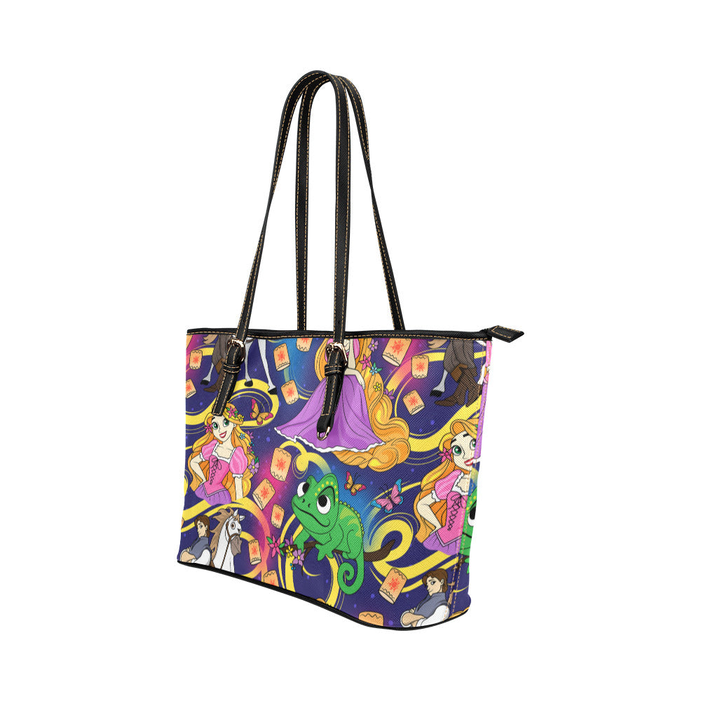 Disney Tangled Rapunzel At Last I See The Light Leather Tote Bag