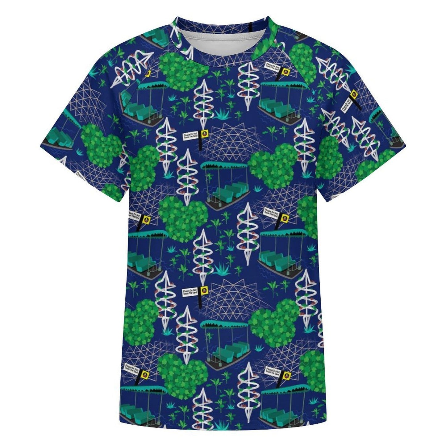 Women's All Over Print Raglan T-Shirt - Ambrie