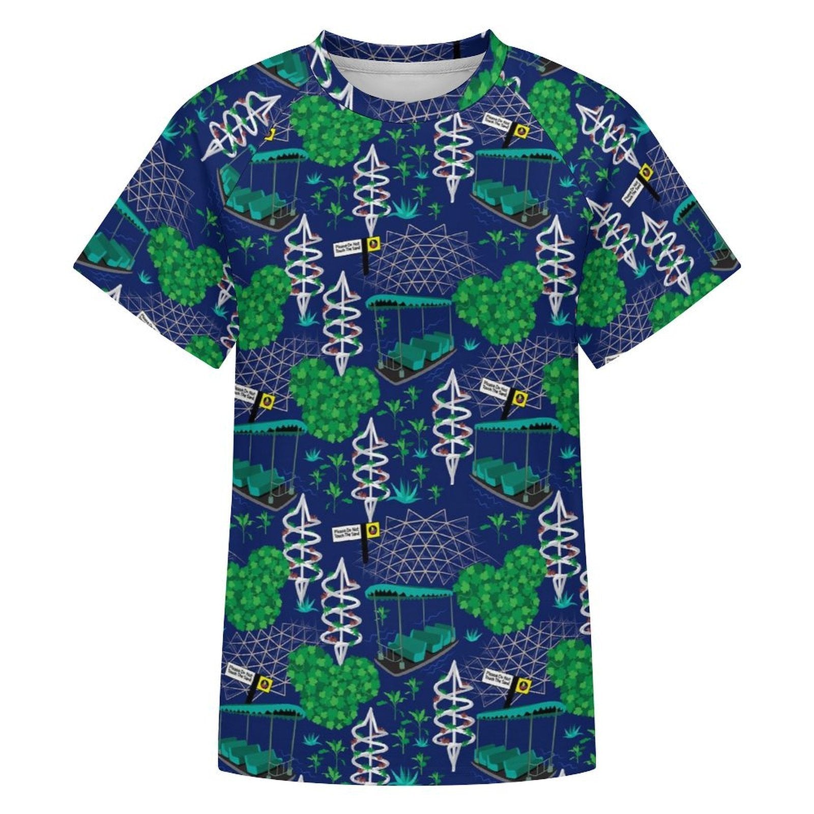 Women's All Over Print Raglan T-Shirt - Ambrie