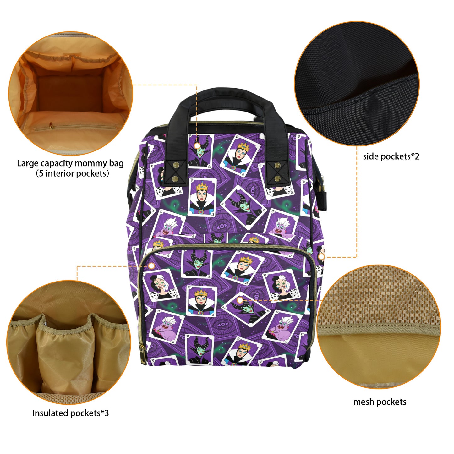 Villain Cards Multi-Function Diaper Bag